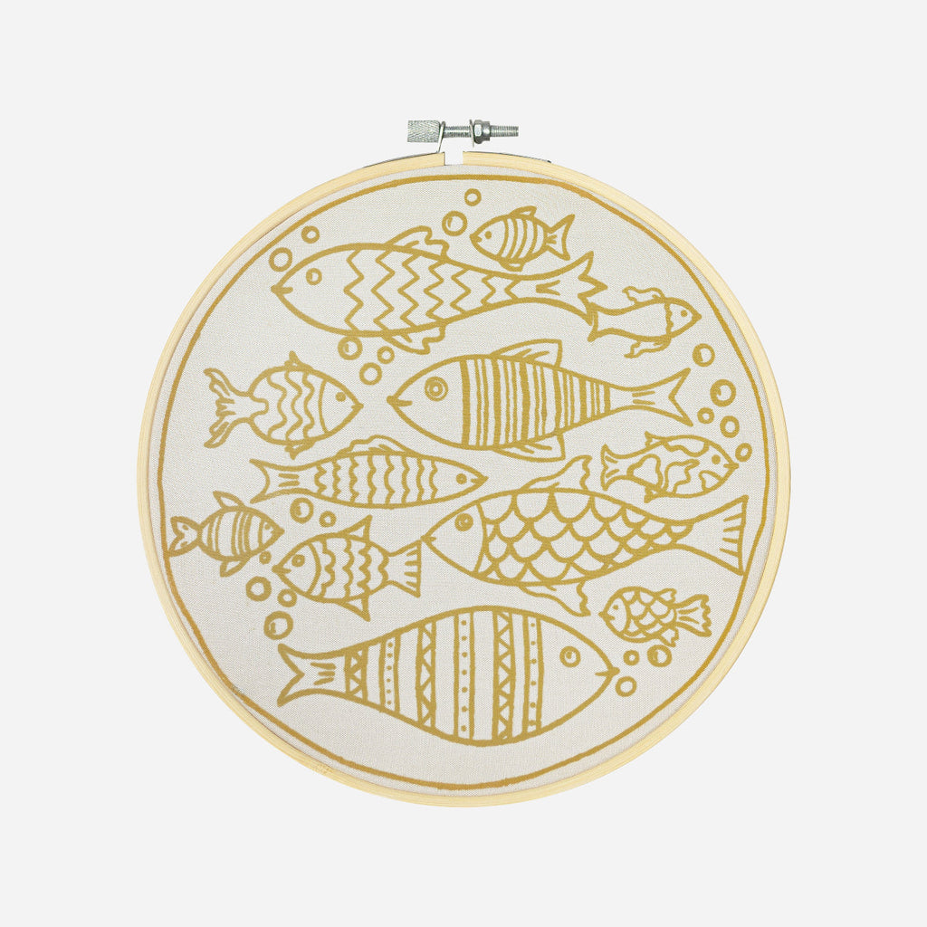 Fishes of the Sea | Batik Craft Kit | Hand-Waxed DIY Art Kit UK