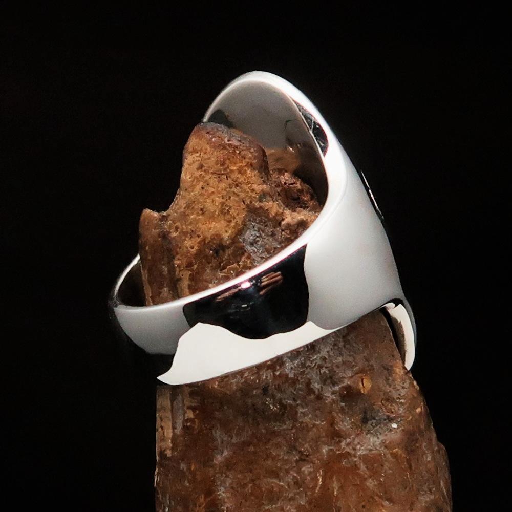 Perfectly crafted Men's Coptic Cross Ring Antiqued - Sterling Silver