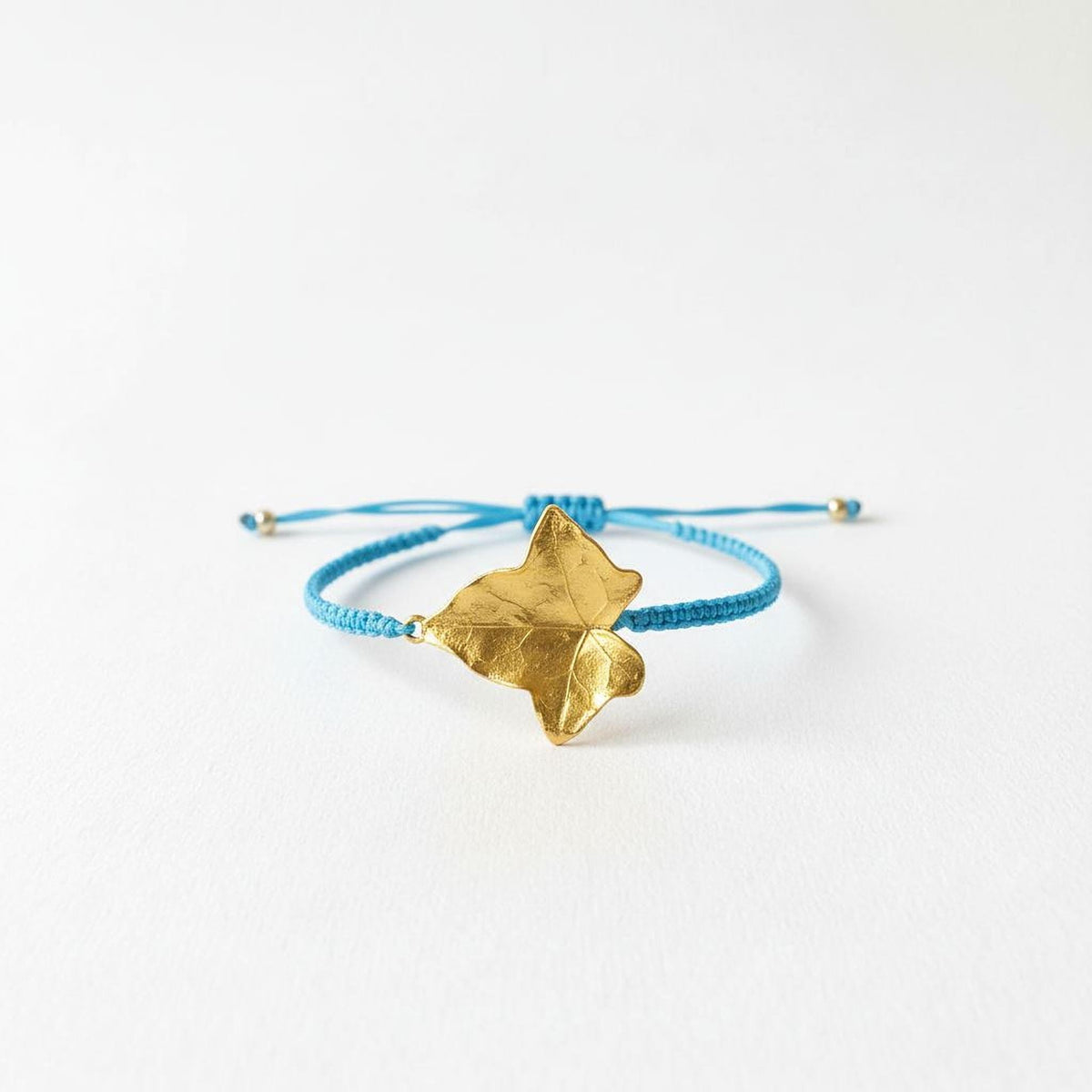 Adjustable eco Bracelet, Sterling silver 925 Ivy Leaf, Natural Botanical Bracelet. Symbolism of  fidelity, eternal life, and resilience